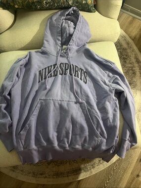 Nike Sport Hoodie in Light Lavender with Black Text